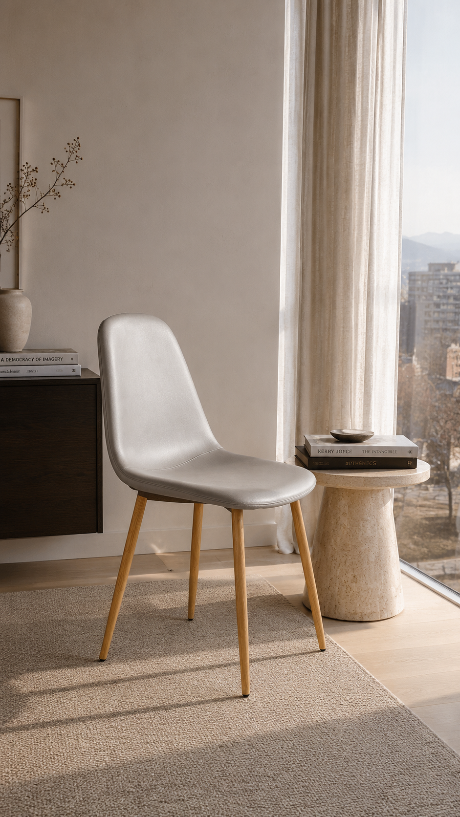 Silla Spoon Velvet - Gris