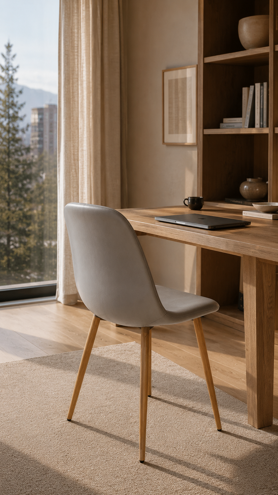 Silla Spoon Velvet - Gris