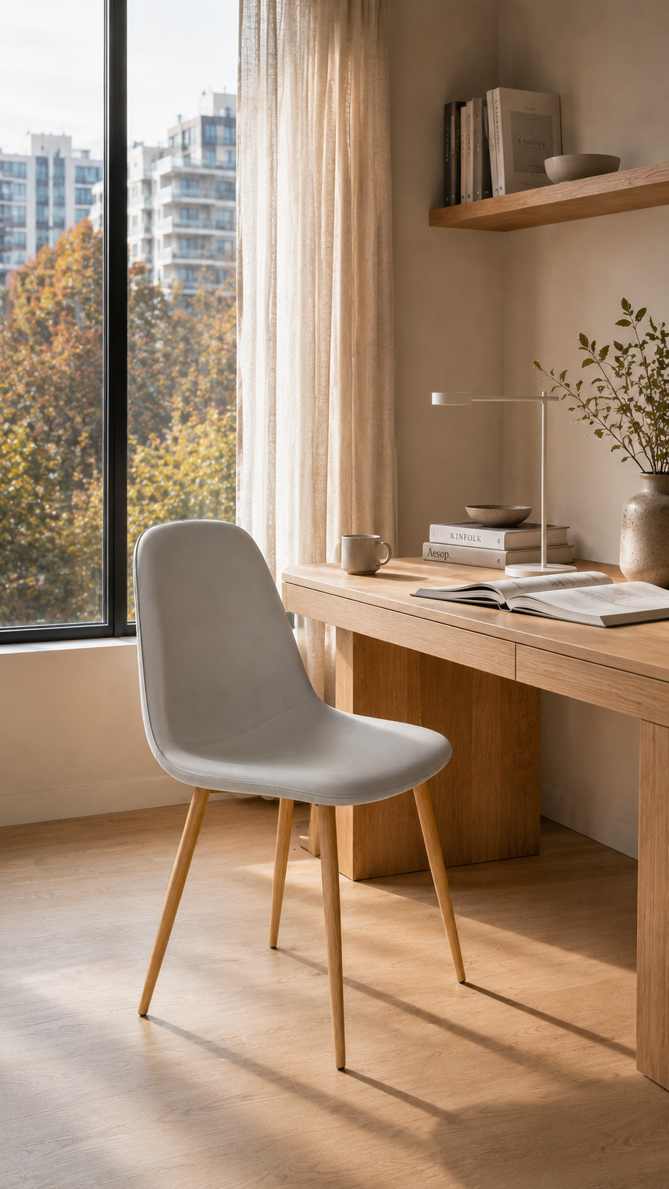 Silla Spoon Velvet - Gris
