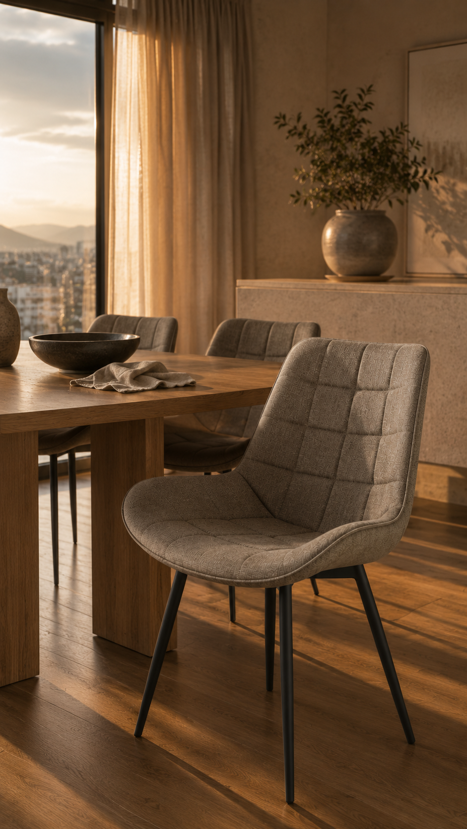 Silla Macron Comedor - Gris