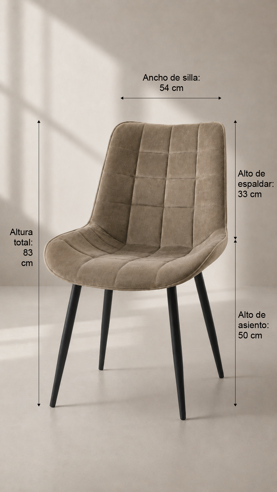 PREVENTA Silla Macron Comedor - Gris