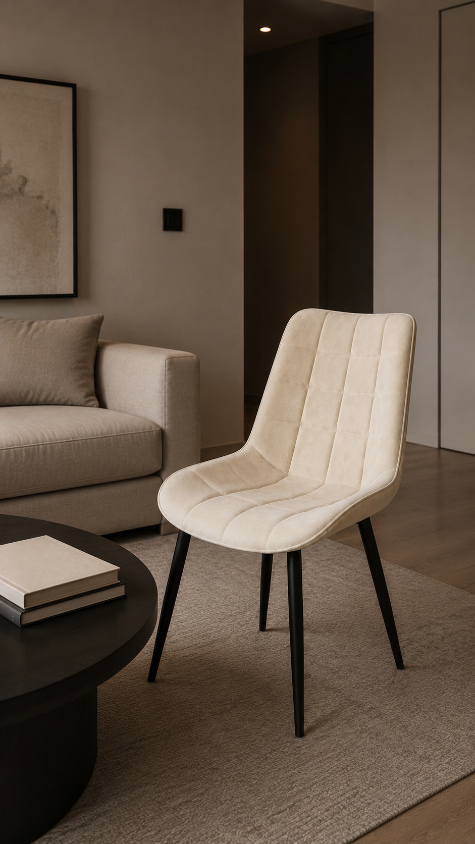 Silla Macron Comedor - Crema