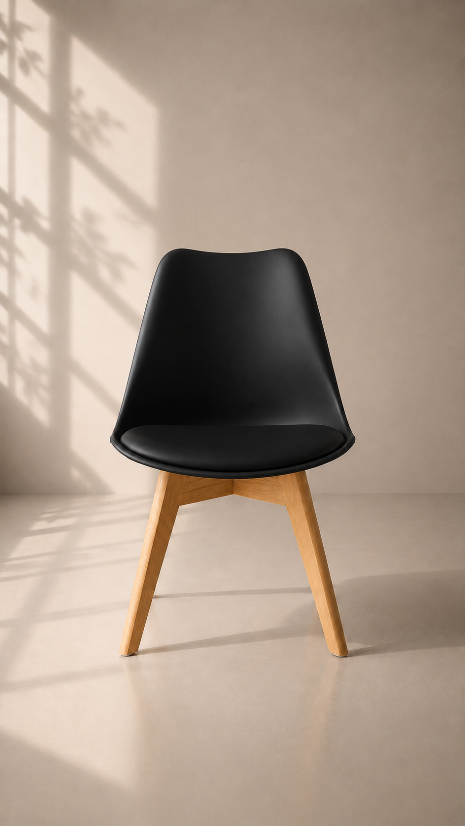 Silla Tulip Oak - Negra
