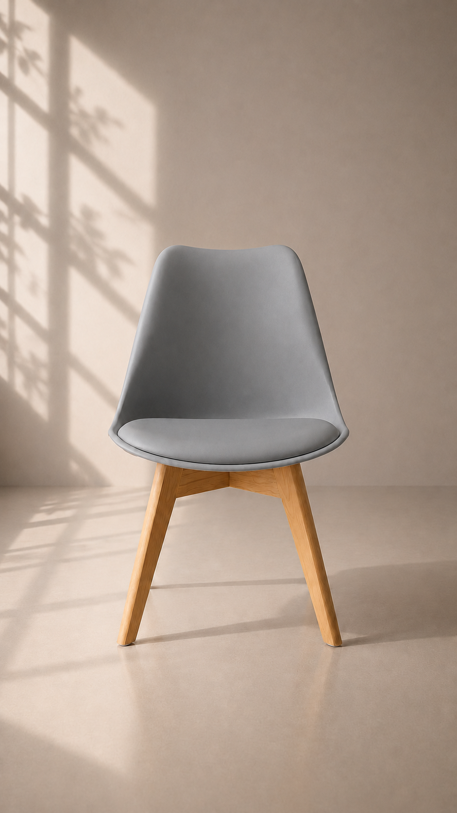 Silla Tulip Oak - Gris