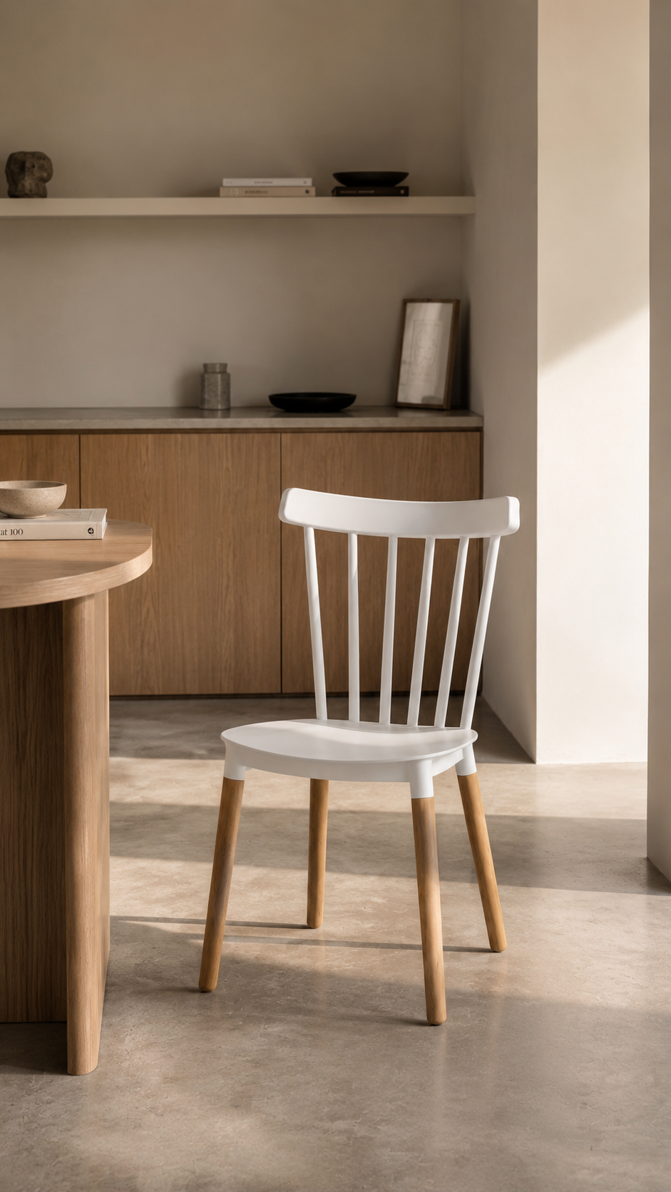 Silla Windsor Polipropileno de Comedor - Blanca