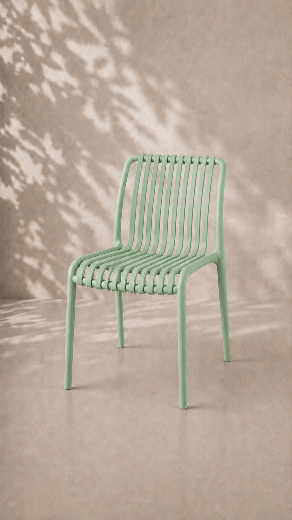 Silla France de Terraza Exterior o Comedor Filtro UV - Menta apilable de alta resistencia