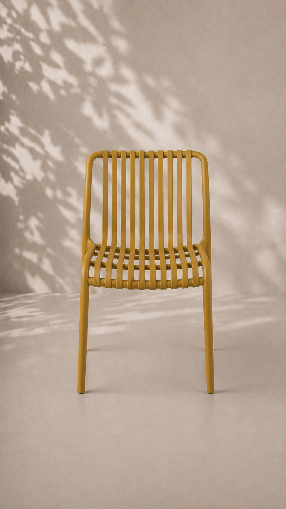Pack de 4 Sillas France de Terraza Exterior o Comedor Filtro UV - Amarilla