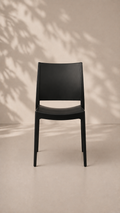 Silla Murcia de Terraza Exterior o Comedor - Negra apilable de alta resistencia