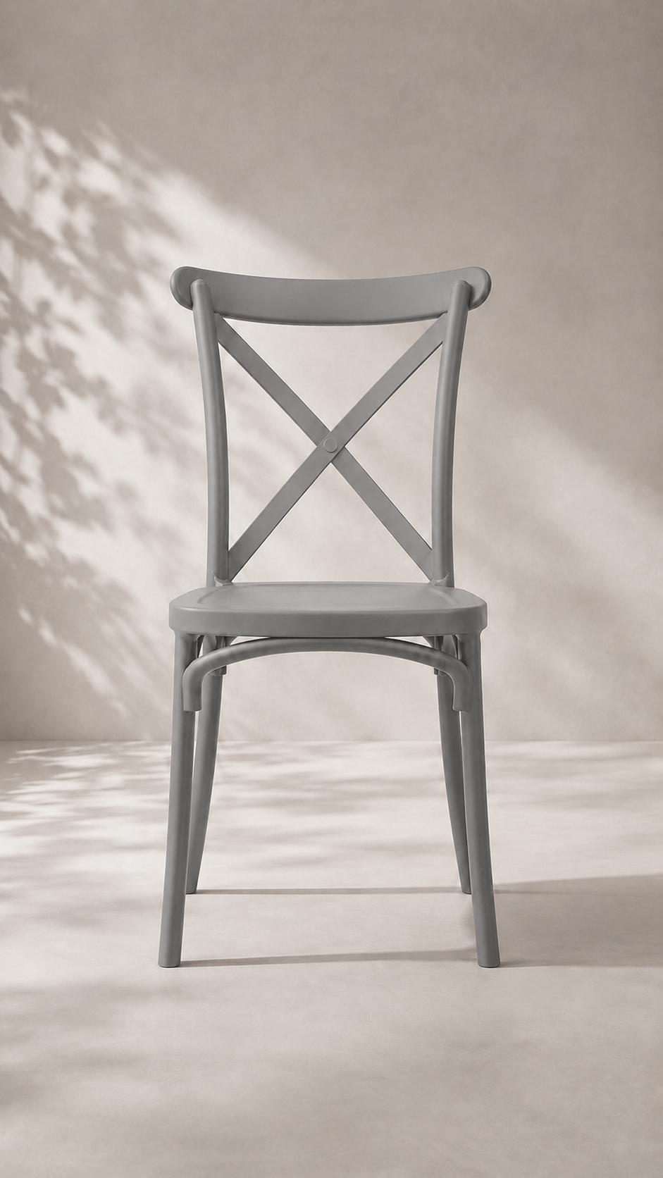 Silla Crossback Polipropileno - Gris