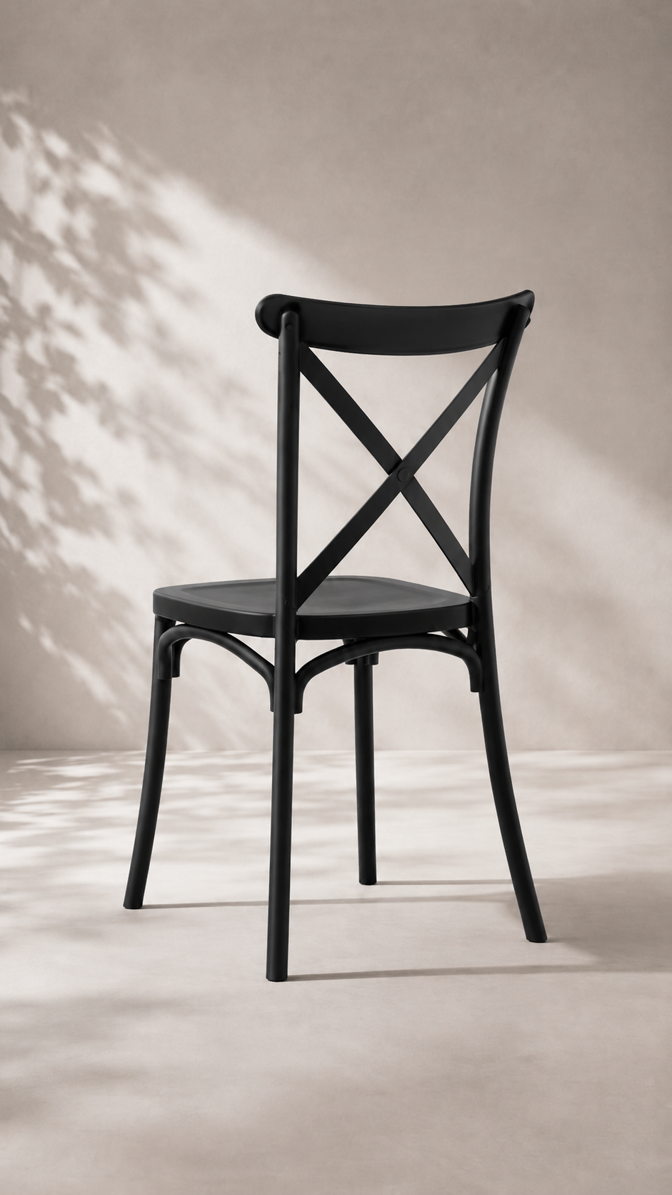 Silla Crossback Polipropileno - Negra