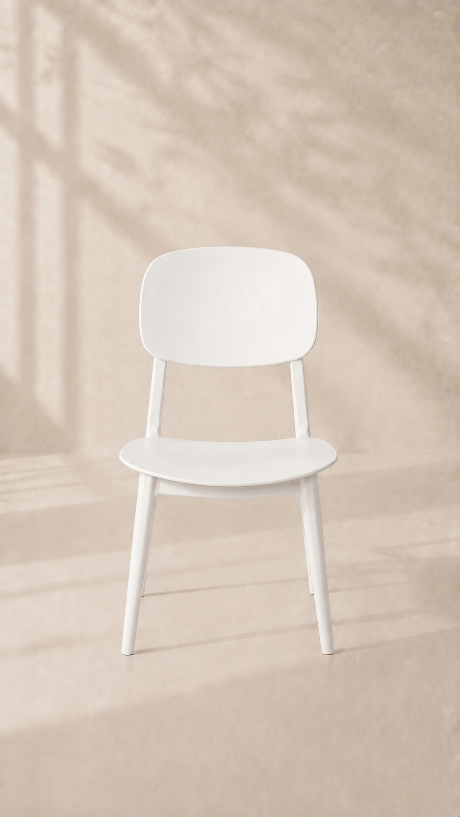 Silla Brit de Comedor o Terraza Exterior - Blanca