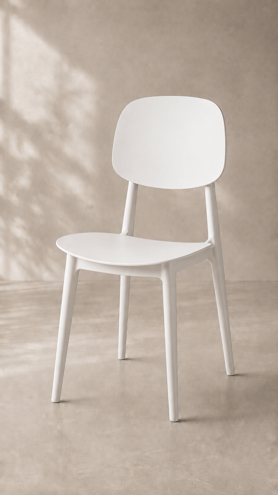Silla Brit de Comedor o Terraza Exterior - Blanca