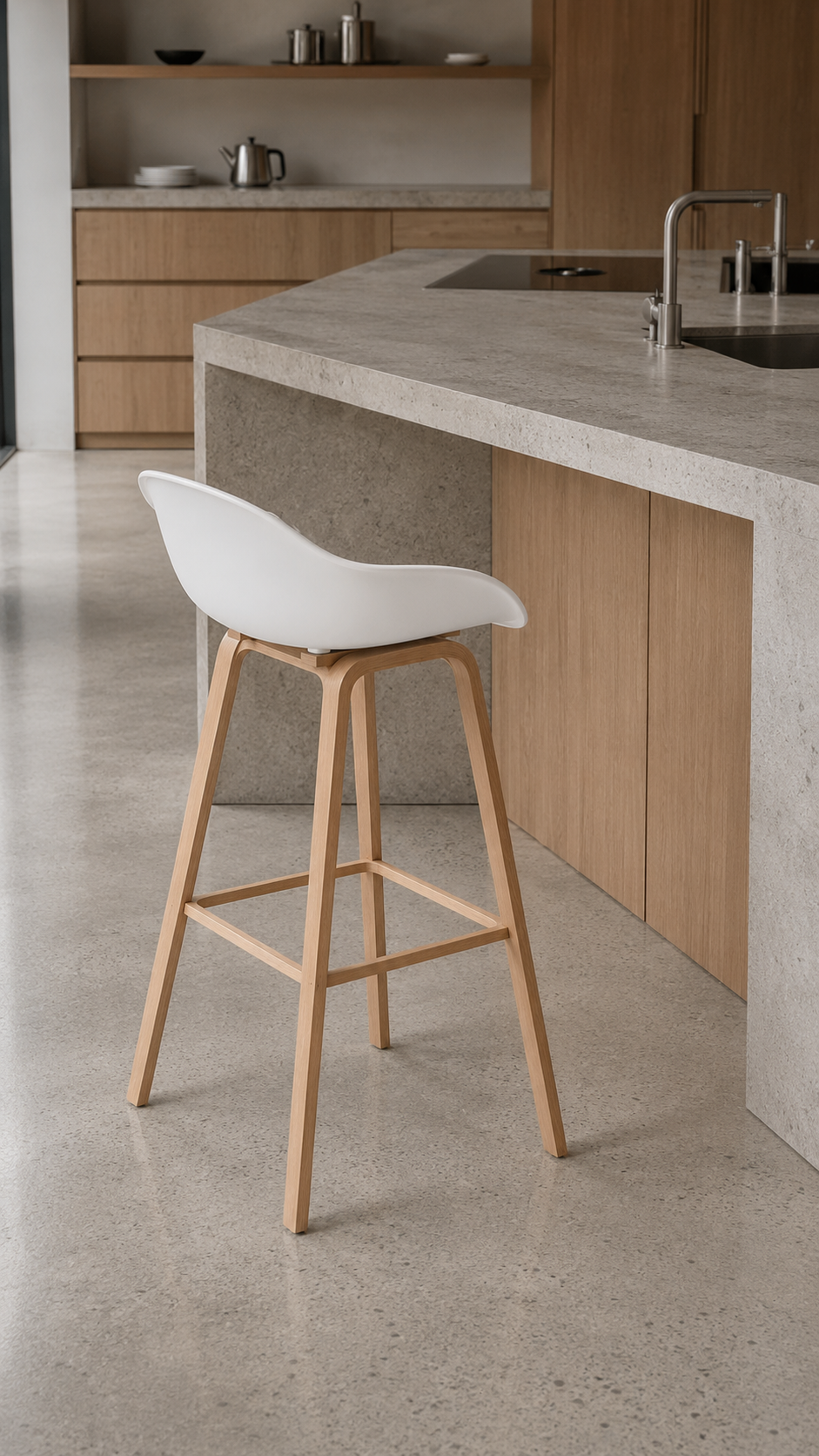Taburete Nordico - Blanco