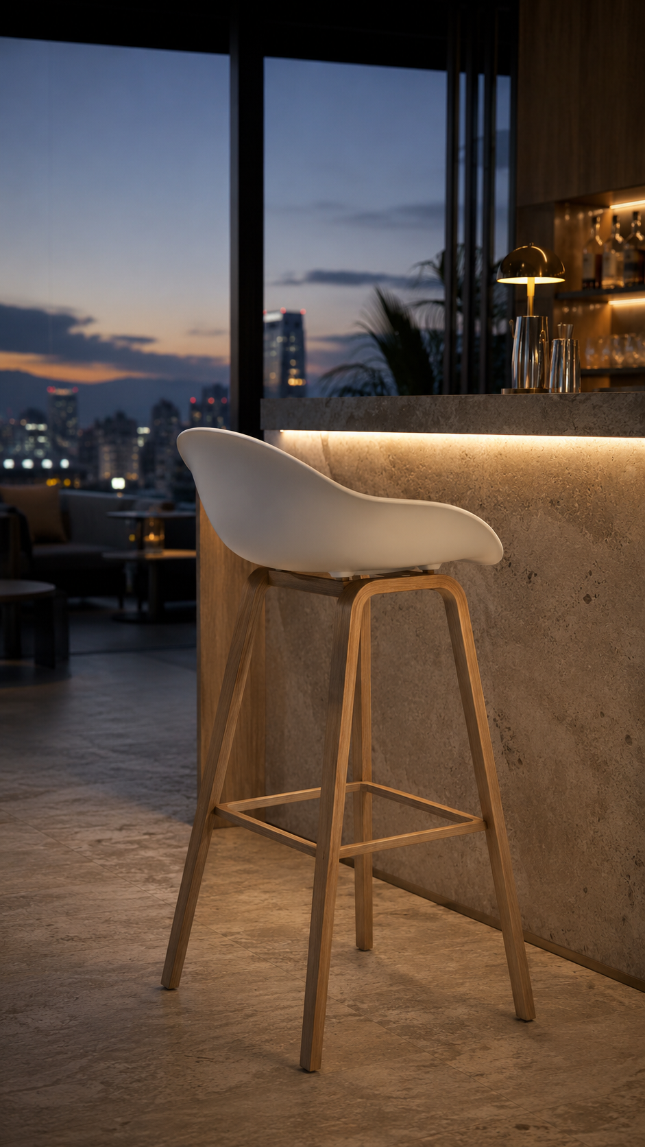 Taburete Nordico - Blanco