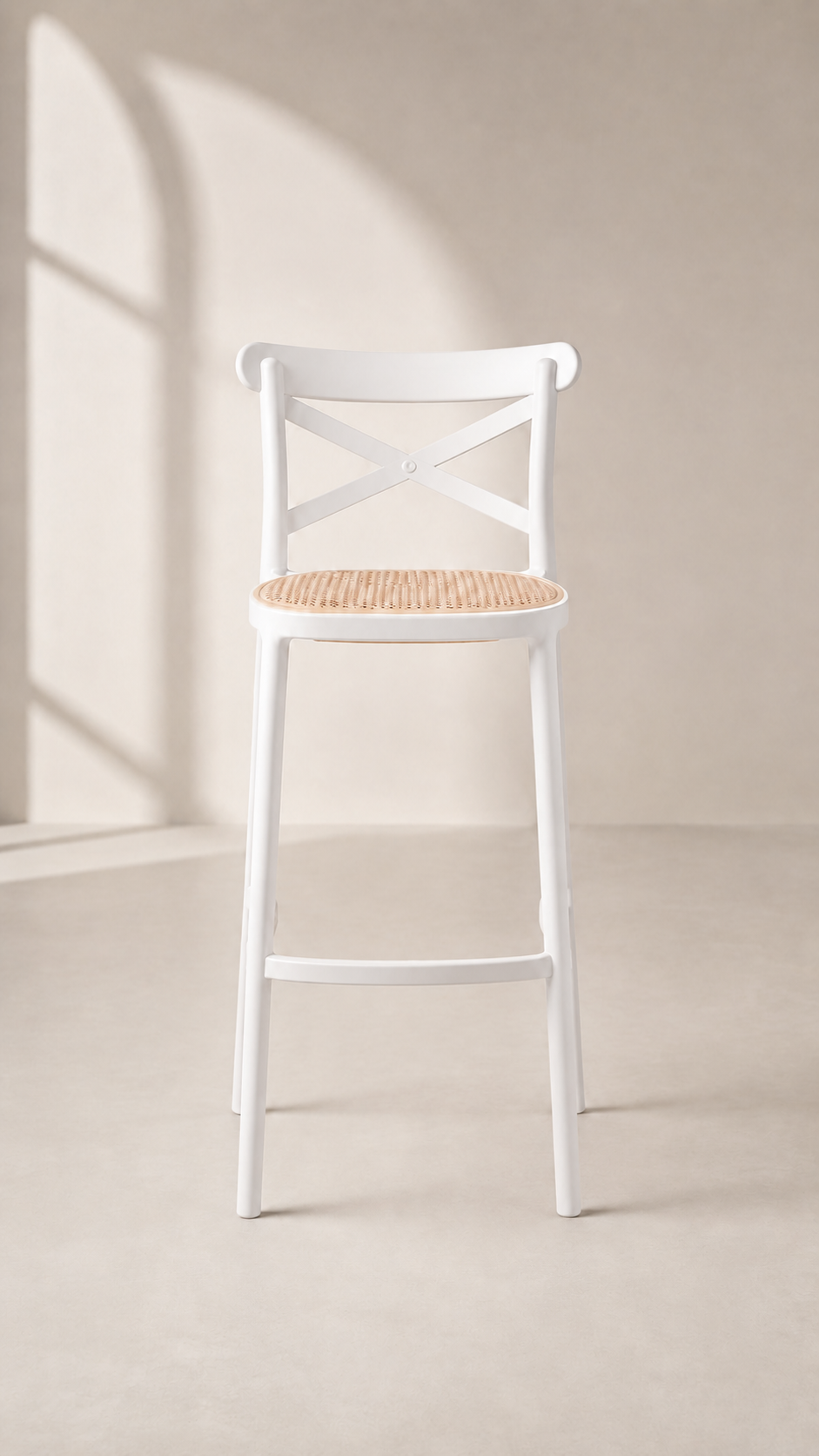 Taburete Crossback - Blanco