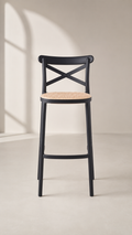 Taburete Crossback - Negro