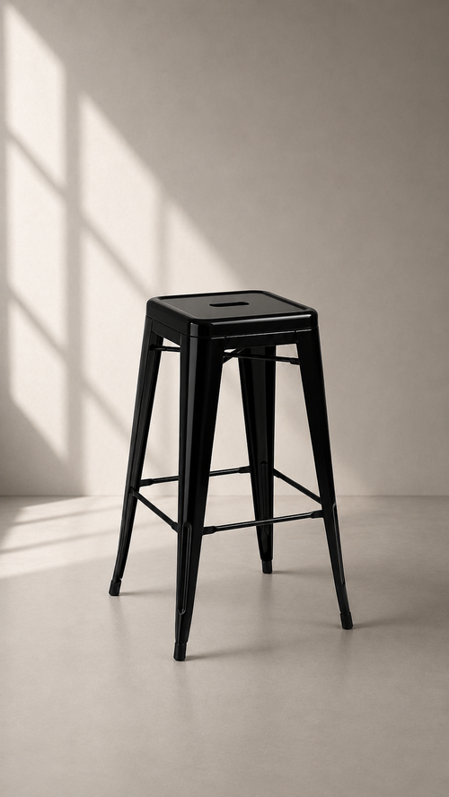 Piso Tolix 75 cm - Negro
