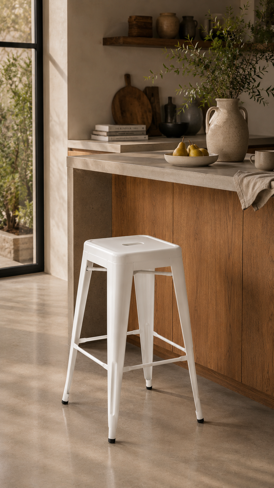 Piso Tolix 75 cm - Blanco
