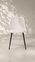 Silla Europa Acolchada de Comedor - Blanca