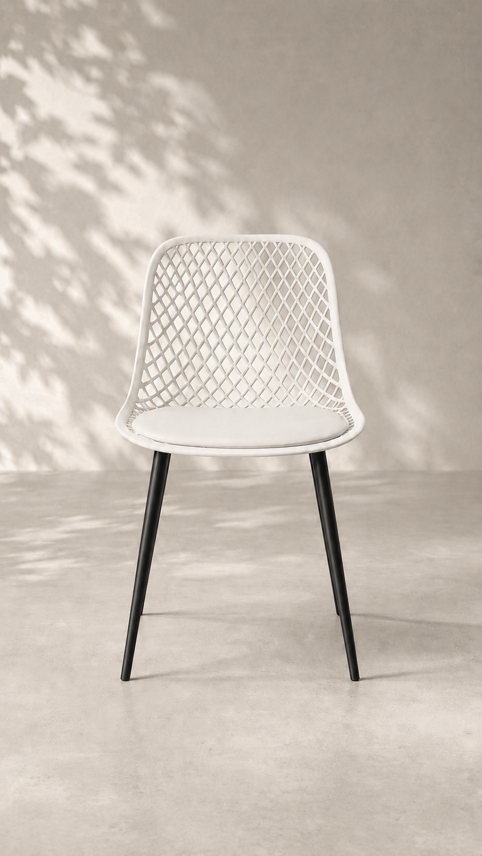 Silla Europa Acolchada de Comedor - Blanca